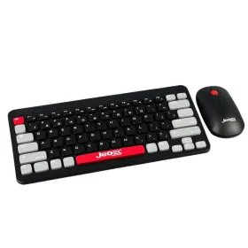 jedel ws681 mini stylish wireless gaming keyboard mouse combo